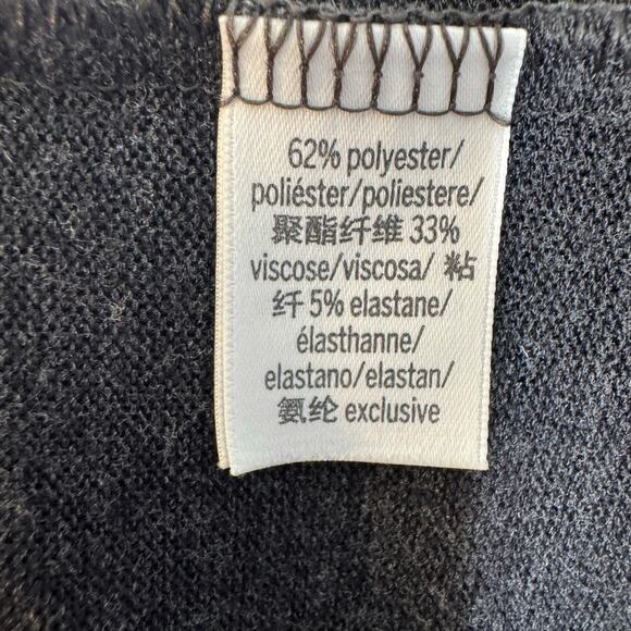 Victoria's Secret Wrap Robe M/L Charcoal Gray Lace Trim Belted - Picture 6 of 8